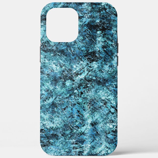 Blue forest under snow or broken glass Case-Mate iPhone case (Back)
