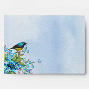 Blue forget-me-not envelope