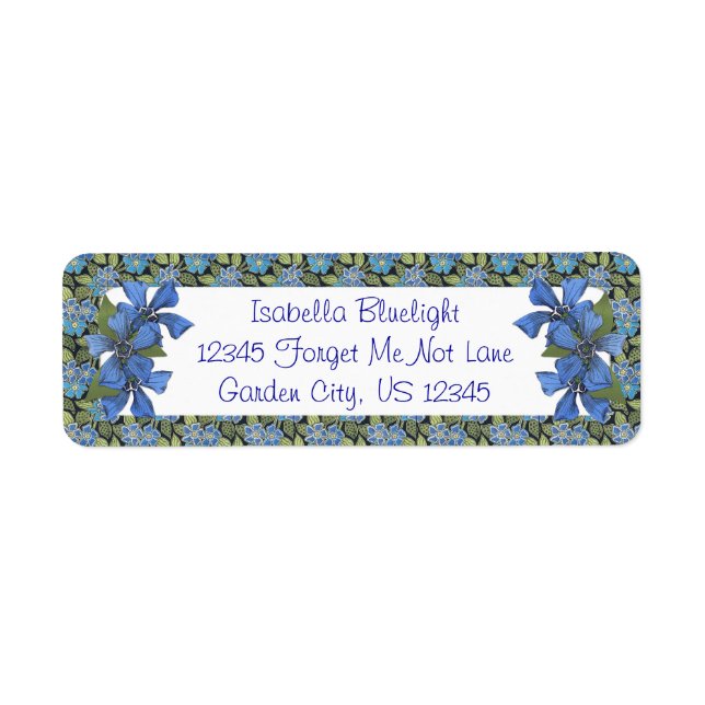 Blue Forget me not Wildflowers (Front)