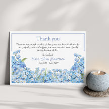 Blue forget-me-nots floral frame funeral