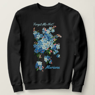 Blue Forget-Me-Nots - Personalised Sweatshirt
