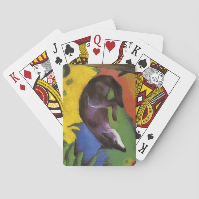Blue Fox (by Franz Marc) Playing Cards (Back)