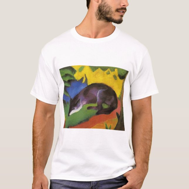 Blue Fox (by Franz Marc) T-Shirt (Front)