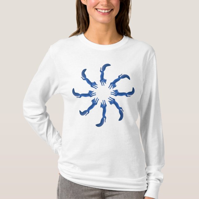 Blue Fox Circle T-Shirt (Front)