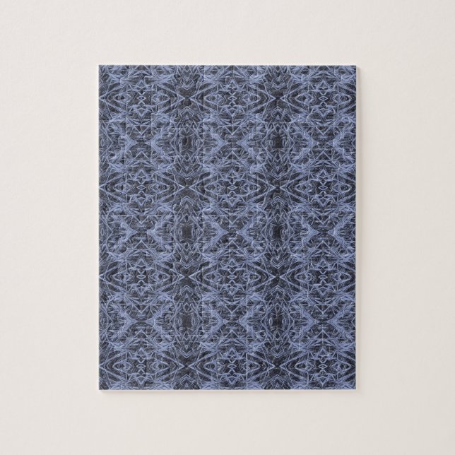 Blue Foxtail Repeat Jigsaw Puzzle (Vertical)