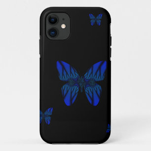 Blue Fractal Butterfly Case-Mate iPhone Case
