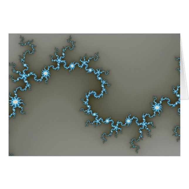 Blue - Fractal Card (Front Horizontal)