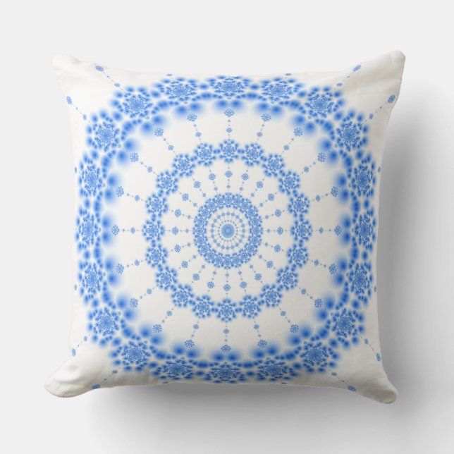 Blue fractal cushion (Front)