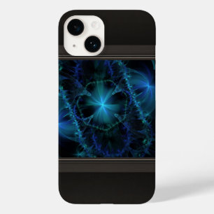 Blue Fractal Space Case-Mate iPhone 14 Case