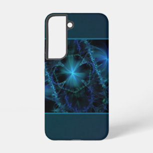 Blue Fractal Space Samsung Galaxy Case