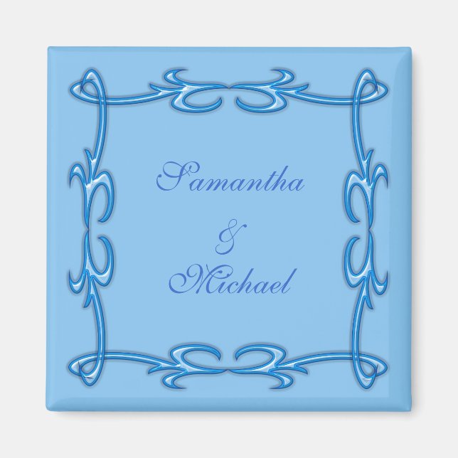 Blue frame magnet (Front)