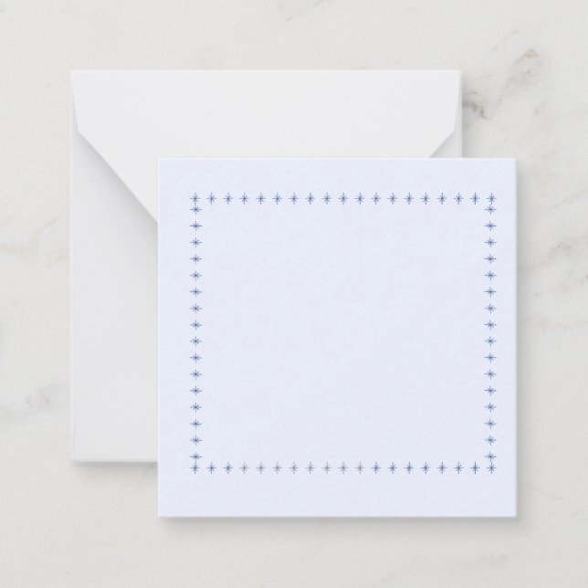 Blue Frame Minimal Card (Front)