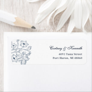 Blue French Bird Toile Elegant Romantic Wedding