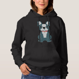 Blue French Bulldog Hoodie