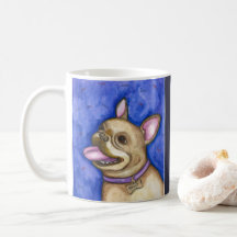 Blue French Bulldog mug