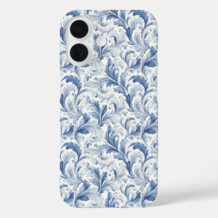 Blue French Country Toile Pattern iPhone 16 Case