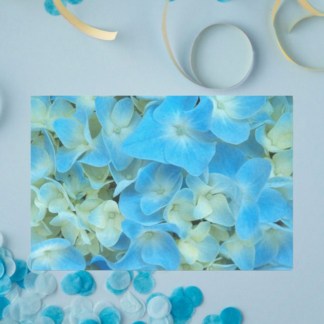 Blue French Hydrangea Floral Tissue Paper (In Situ)