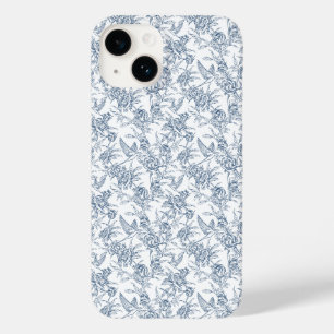 Blue French Toile Case-Mate iPhone 14 Case
