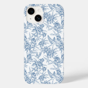 Blue French Toile Case-Mate iPhone 14 Case