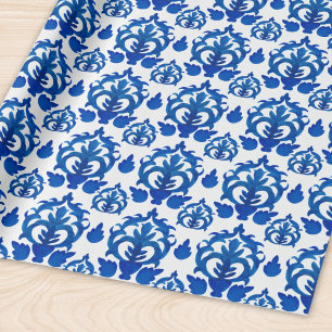 Blue French Toile Pattern  Wrapping Paper