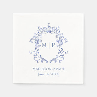 Blue French Vintage Victorian Napkin