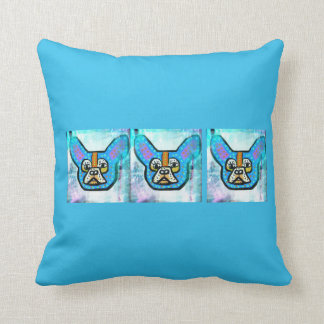 Blue Frenchie Pillow