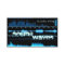 blue frequency waves DJ/producer business card