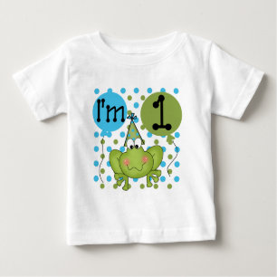 Blue Frog 1st Birthday Tshirts and Gifts