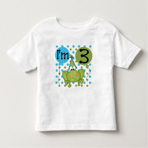 Blue Frog 3rd Birthday Tshirts and Gifts