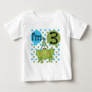 Blue Frog 3rd Birthday Tshirts and Gifts