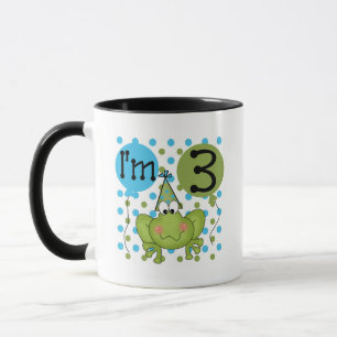 Blue Frog 3rd Birthday Tshirts and Gifts Mug