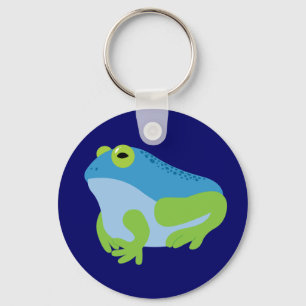 Blue Frog Key Ring