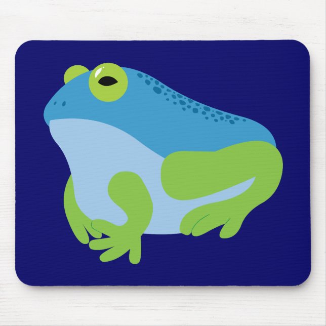 Blue Frog Mouse Pad (Front)