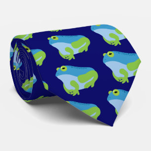 Blue Frog Tie