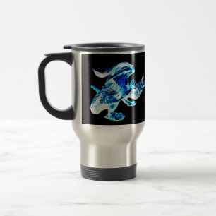 Blue Frost Dragon Travel Mug