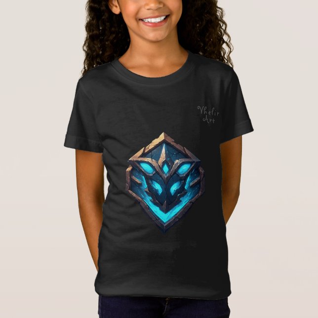 Blue Frost Rune Emblem T-Shirt (Front)