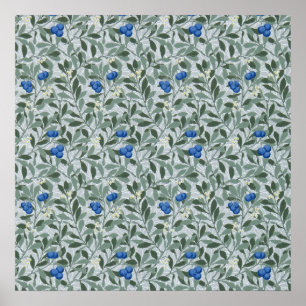 Blue Fruit, William Morris Poster