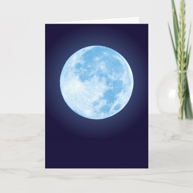 Blue Full Moon Card (Front)