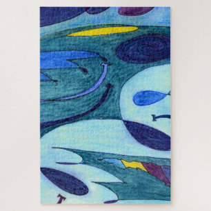 Blue Fumes Jigsaw Puzzle