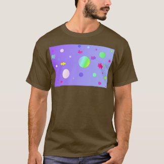 Blue funny circle design T-Shirt