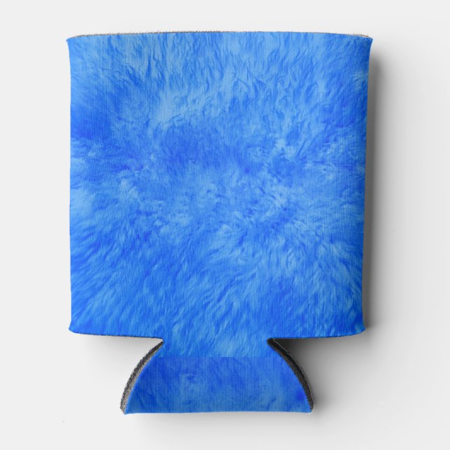 Blue Fur Frenzy Can Cooler (Front)