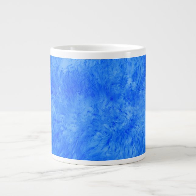 Blue Fur Frenzy Giant Coffee Mug (Front)