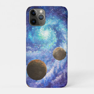 Blue galaxy and planets Case-Mate iPhone case