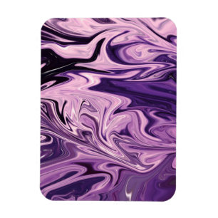 Blue galaxy art pattern magnet