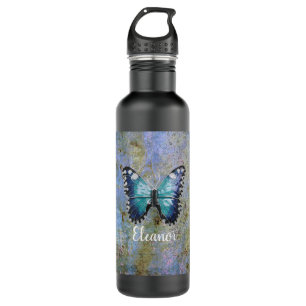 Blue Galaxy Butterfly Personalised 710 Ml Water Bottle