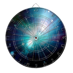 Blue galaxy dartboard