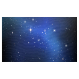 Blue galaxy fabric