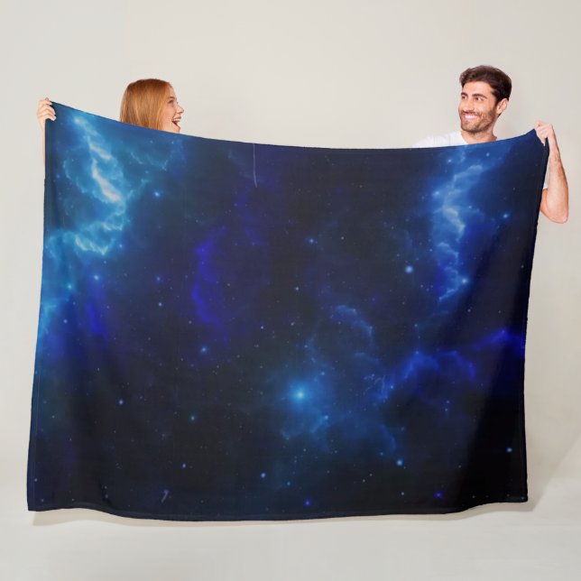 BLUE GALAXY FLEECE BLANKET (In Situ)