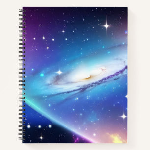 Blue Galaxy Notebook