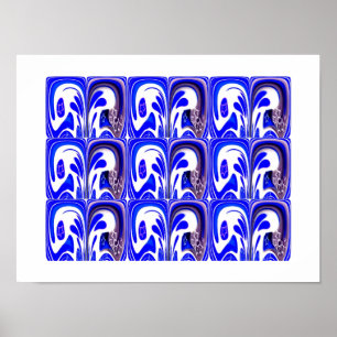 Blue galaxy poster